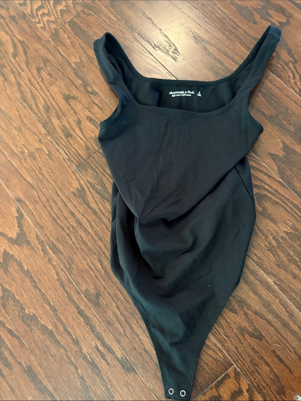 Abercrombie & Fitch Black Scoop Neck Sleeveless Bodysuit